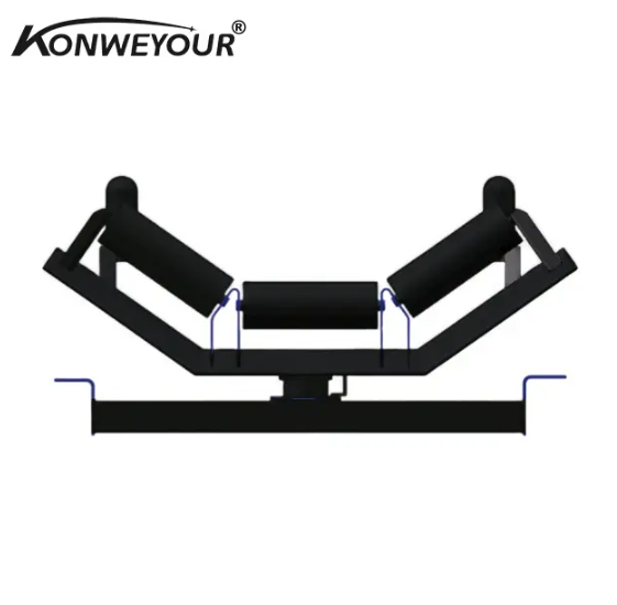 Self Aligning Roller With Automatic Belt Tracking